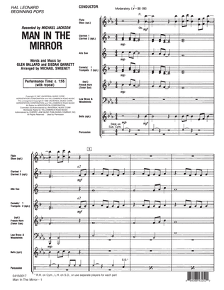 Book cover for Man In The Mirror - Full Score