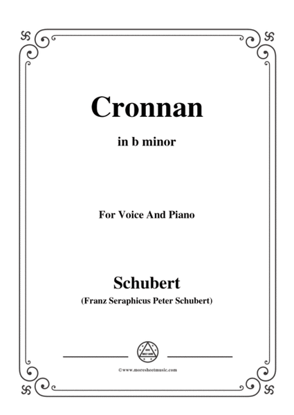 Schubert-Cronnan,in b minor,for Voice&Piano image number null