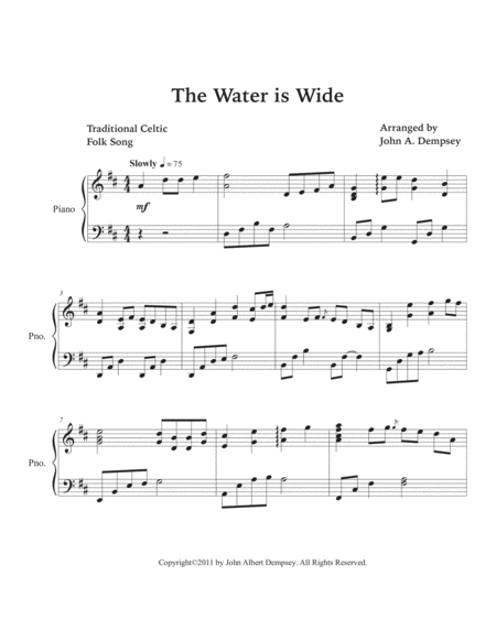 The Water is Wide (Celtic Piano Solo) image number null