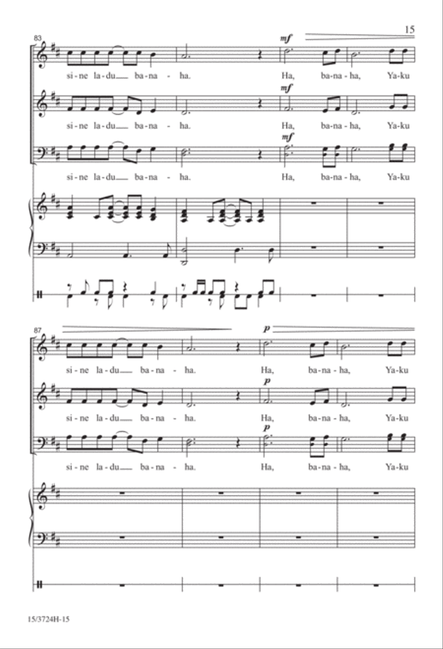 Banaha 3-Part scores gallery preview page 15