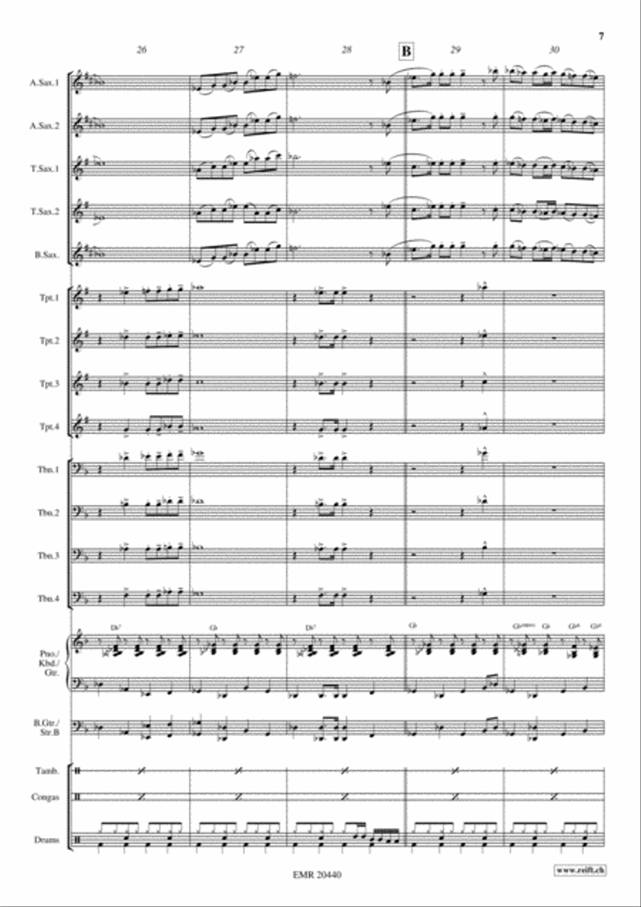 Folksongs From Germany Big Band scores gallery preview page 8