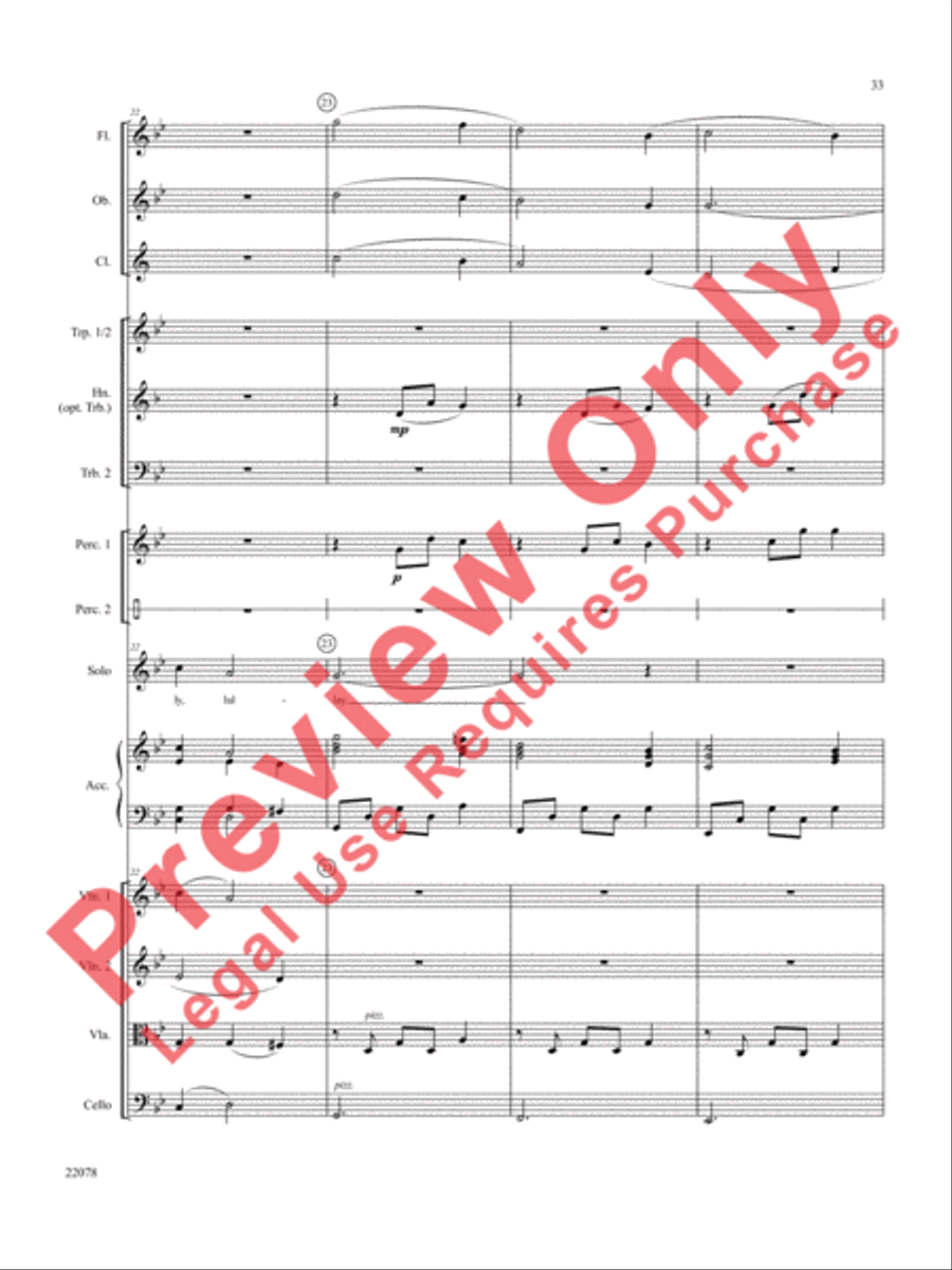 A Christmas Carol (Instrumental Parts) Choir scores gallery preview page 34