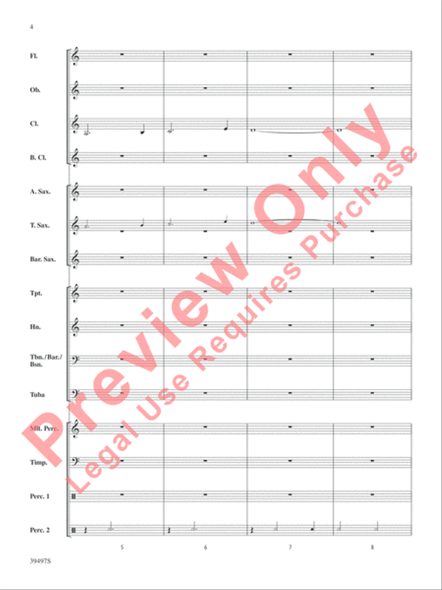 The Maya Kingdom Concert Band scores gallery preview page 5