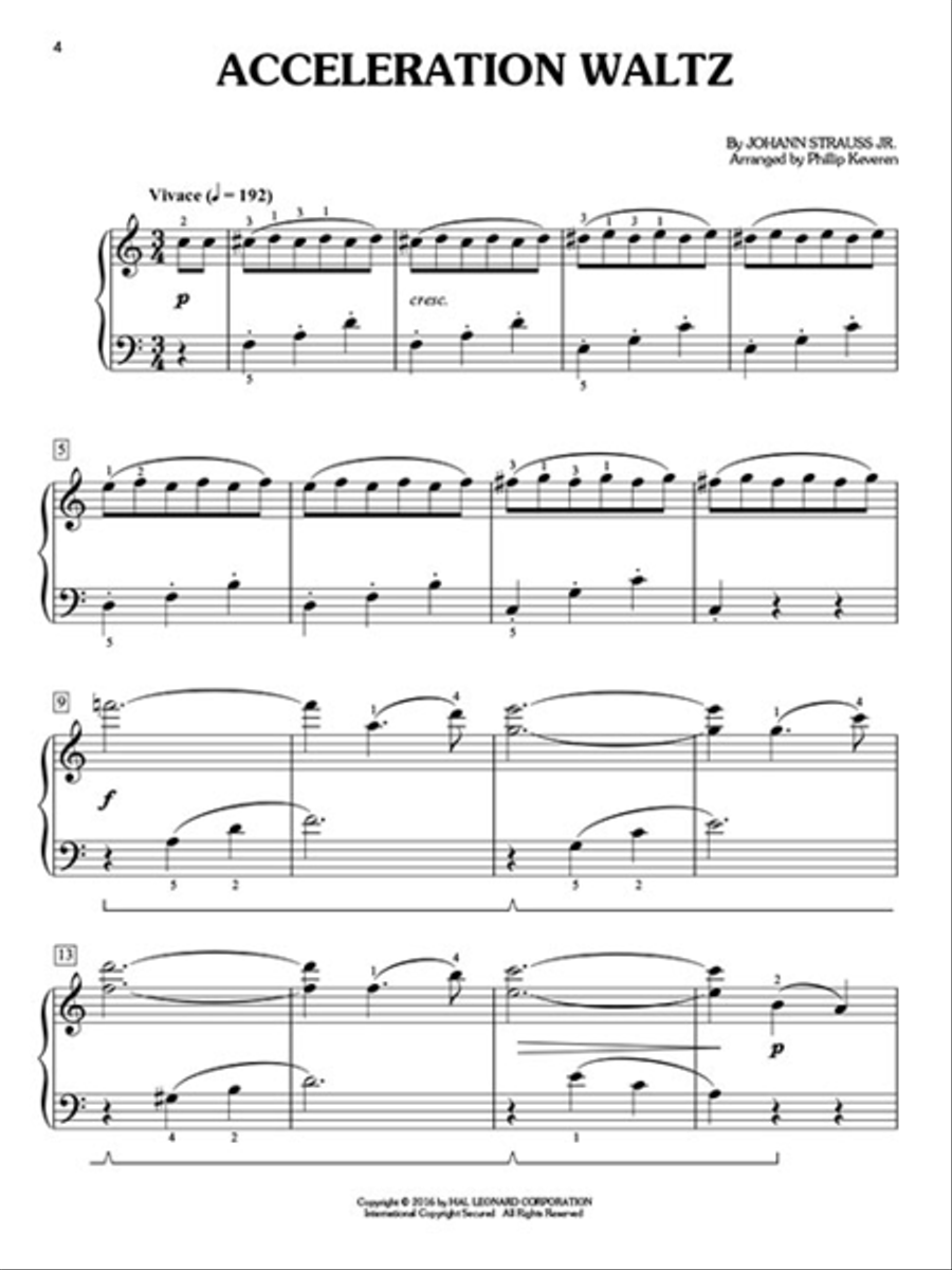 Waltzes & Polkas for Easy Classical Piano Easy Piano scores gallery preview page 3