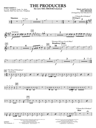 The Producers (arr. Ted Ricketts) - Percussion 2