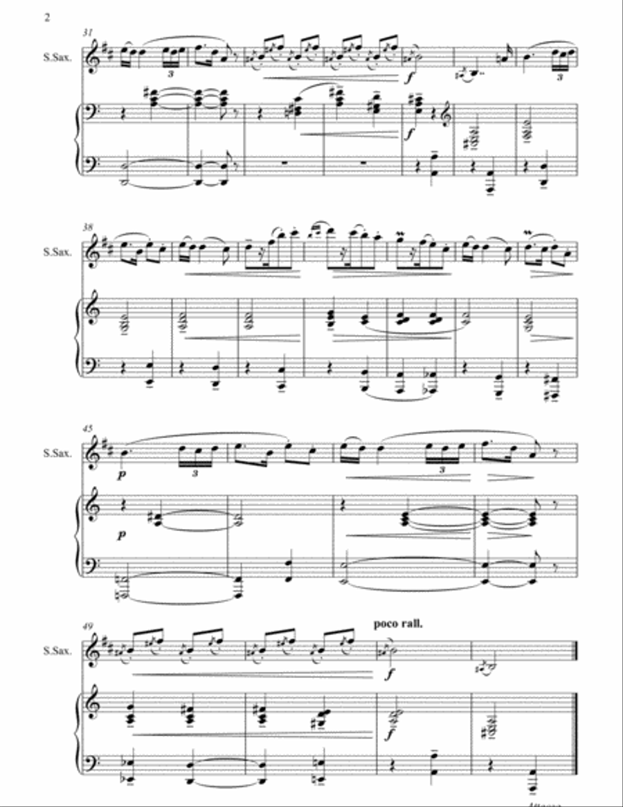 Bartok, Romanian Folk Dances for Soprano Saxophone and Piano Soprano Saxophone scores gallery preview page 2