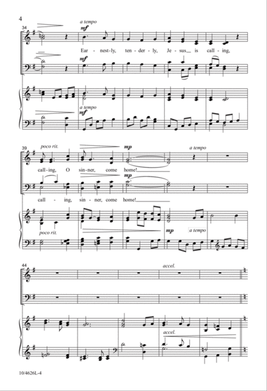 Come Home 4-Part scores gallery preview page 4