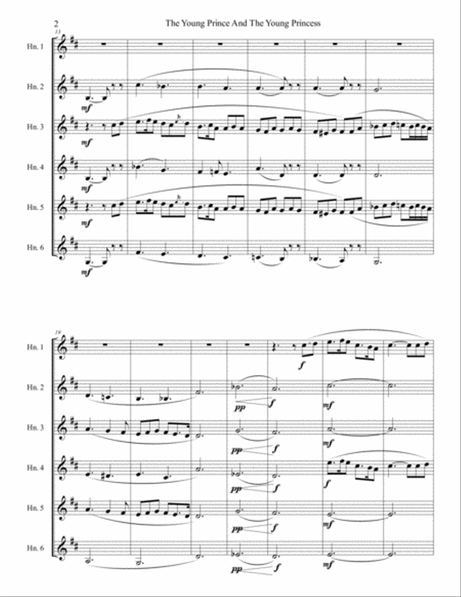 The Young Prince and The Young Princess (from Scheherazade) Brass Ensemble scores gallery preview page 4