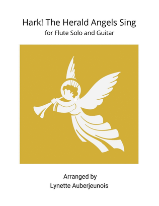 Hark! The Herald Angels Sing - Flute Solo with Guitar Chords
