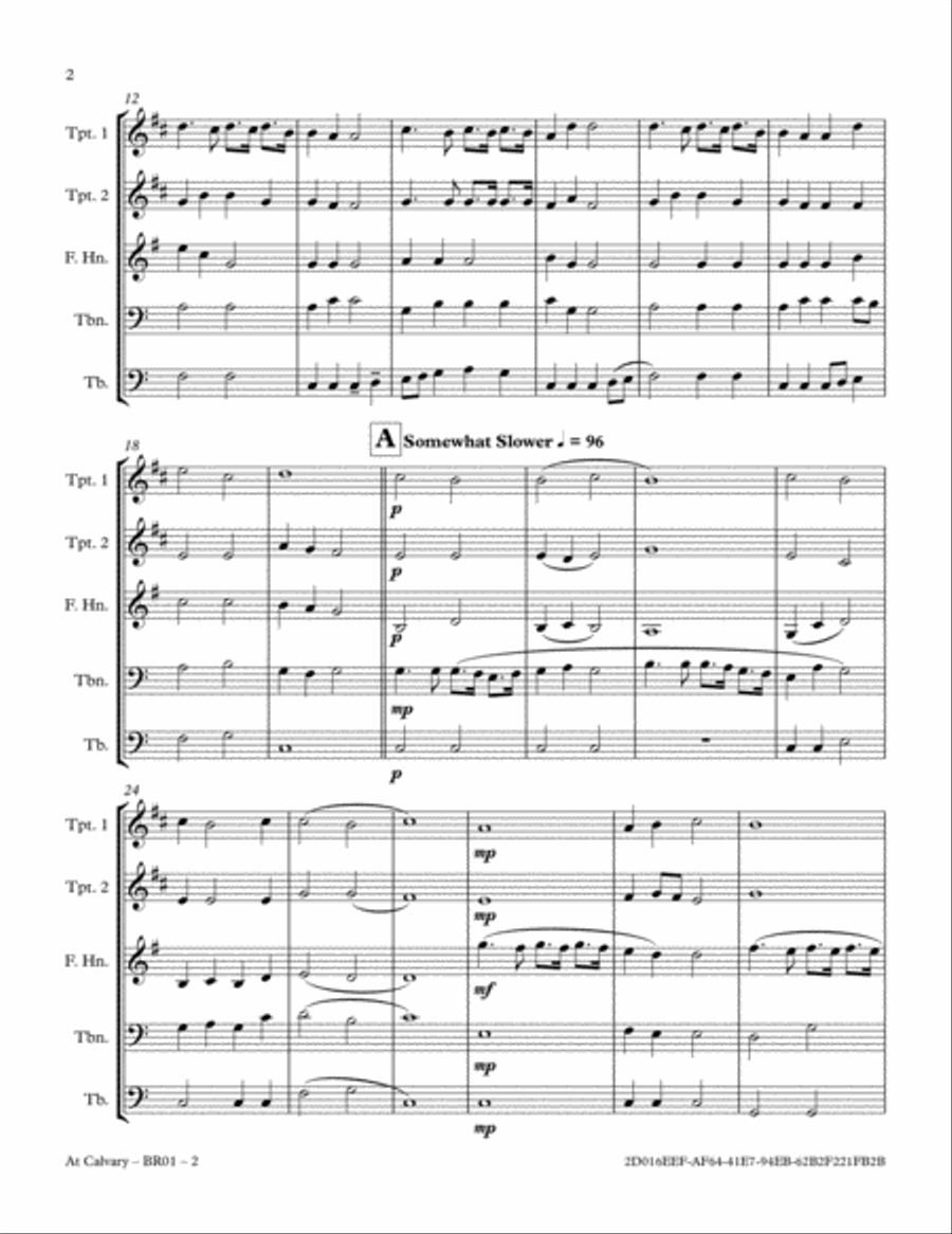 At Calvary Brass Ensemble scores gallery preview page 5
