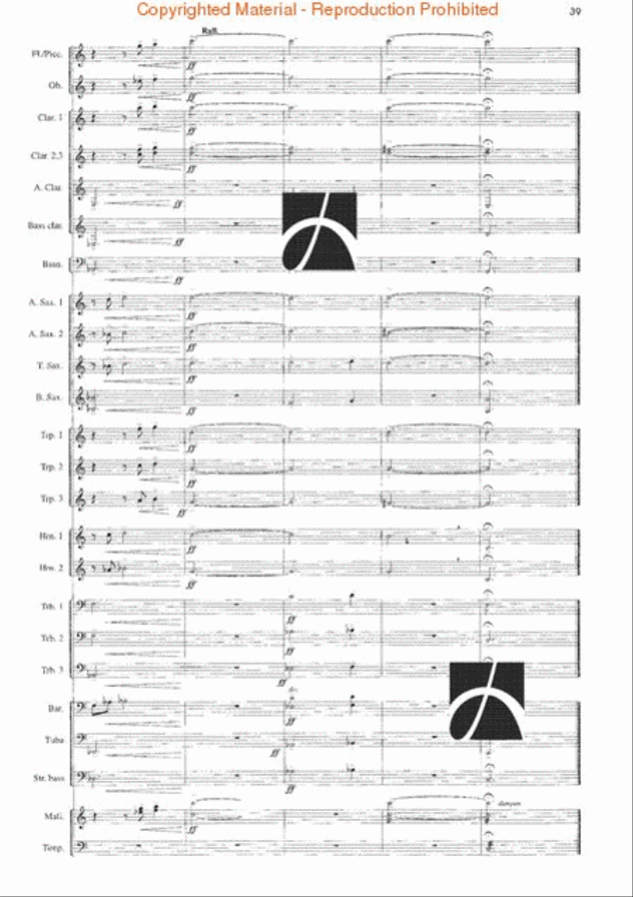 Tone Studies for Band Concert Band scores gallery preview page 34