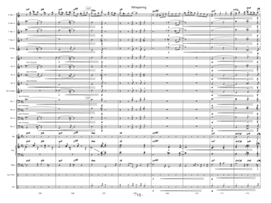 Whispering Whispering Jazz Ensemble scores gallery preview page 15