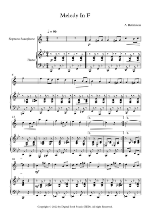 Melody In F - Anton Rubinstein (Soprano Sax + Piano)