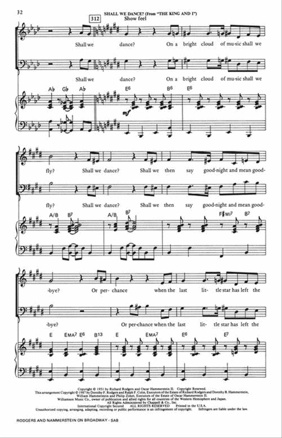 Rodgers and Hammerstein on Broadway (Medley) 3-Part scores gallery preview page 8