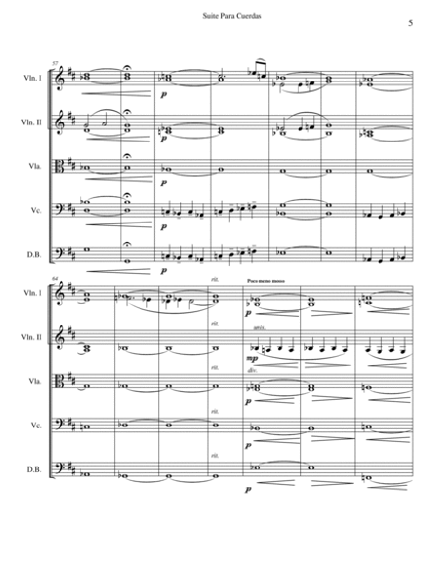 Suite for String Orchestra - Mov. I String Orchestra scores gallery preview page 5
