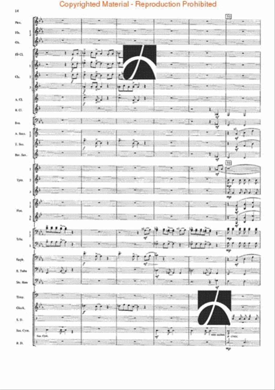 The Seventh Night of July Concert Band scores gallery preview page 11