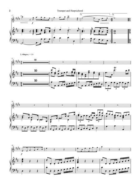 Händel: Atalanta, HWV 35: Ouverture. Largo - Allegro (Trumpet and Continuo reduction)