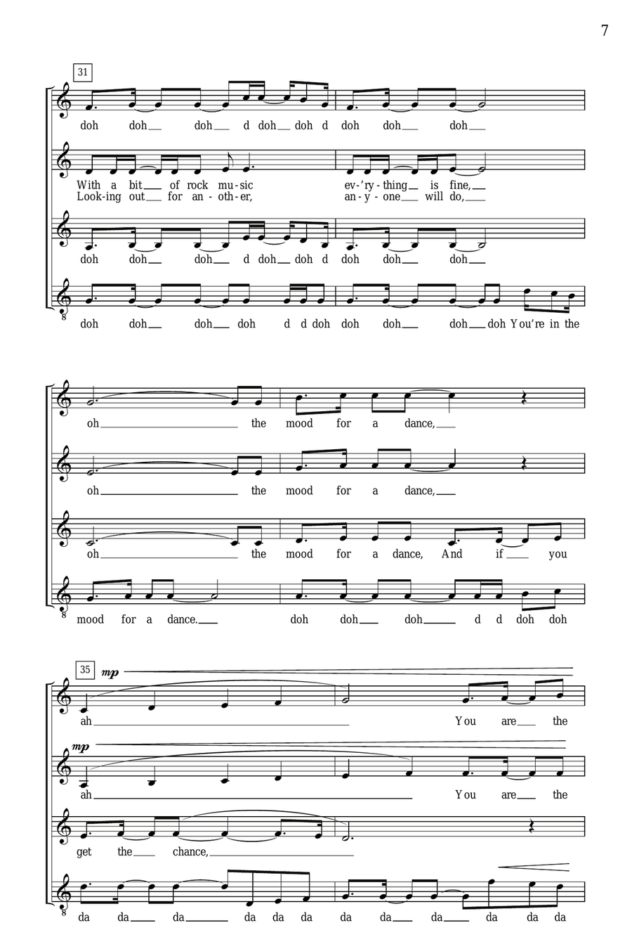 Dancing Queen (arr. Deke Sharon) SSA scores gallery preview page 6