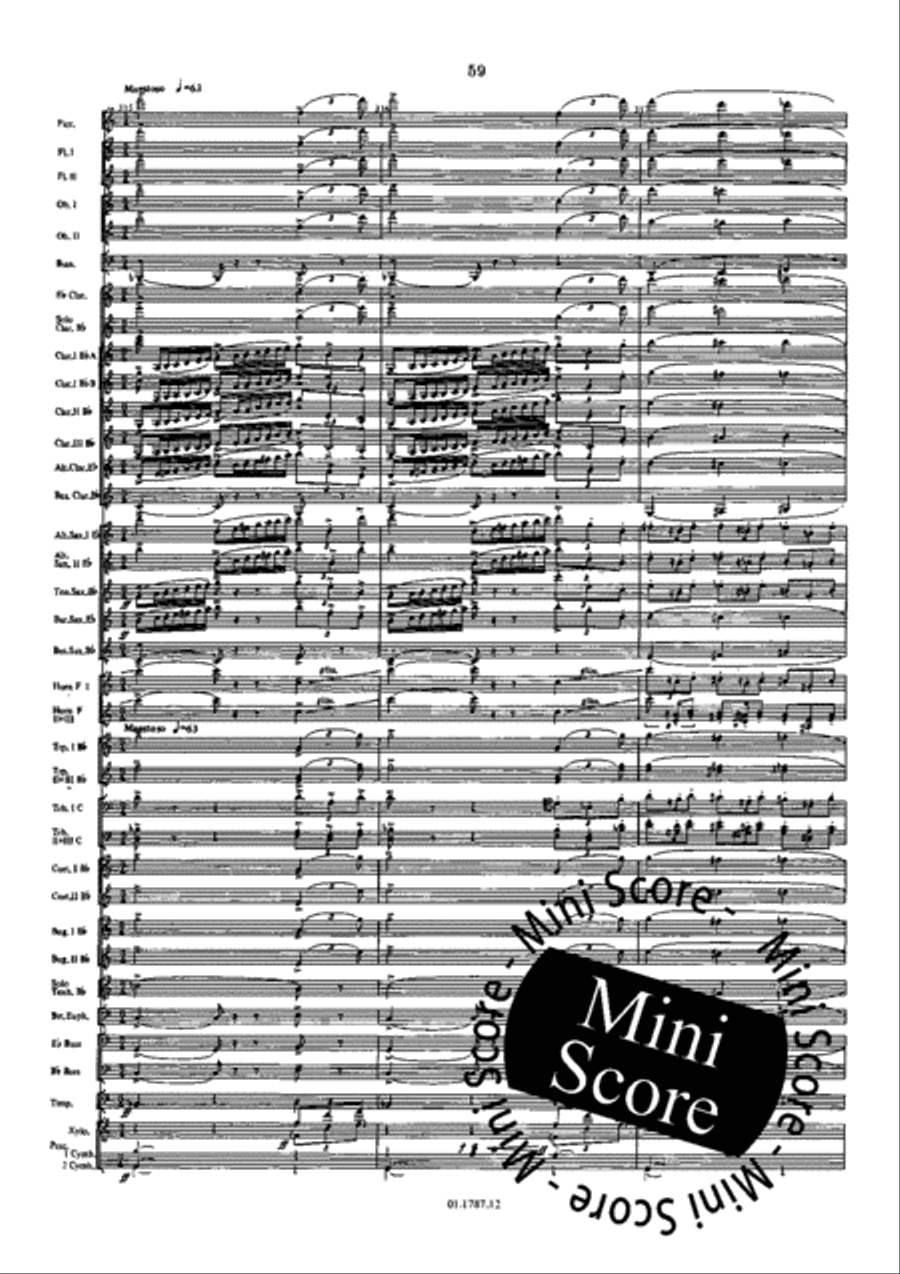 Symphonie de l'Eau Concert Band scores gallery preview page 63
