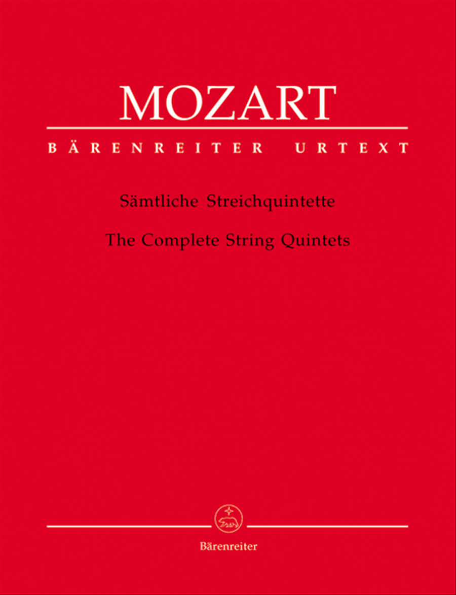 Samtliche Streichquintette String Quintet scores gallery preview page 1