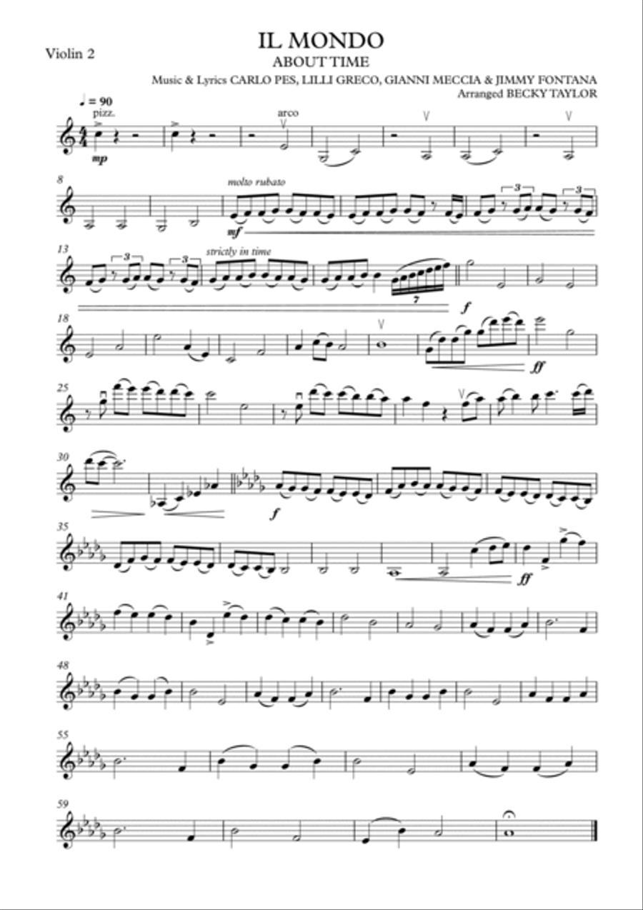 Il Mondo String Quartet scores gallery preview page 2