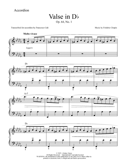 Valse in Db (Op. 64 No. 1)