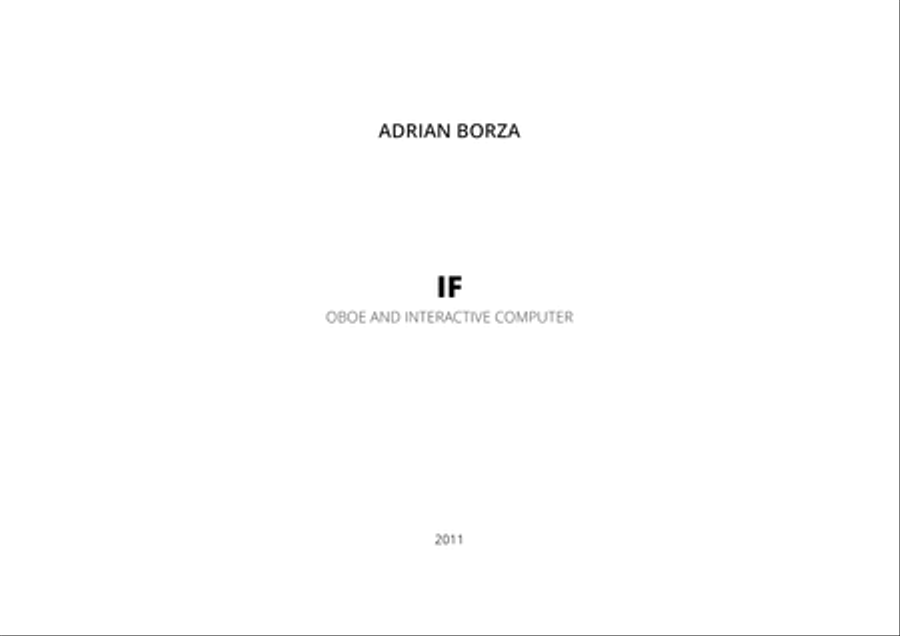 If (for Oboe and Computer)