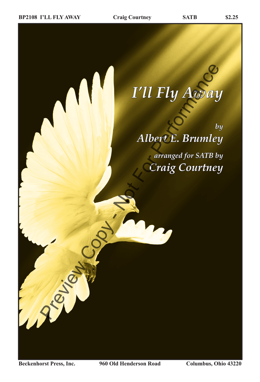 I'll Fly Away - SATB 4-Part scores gallery preview page 2