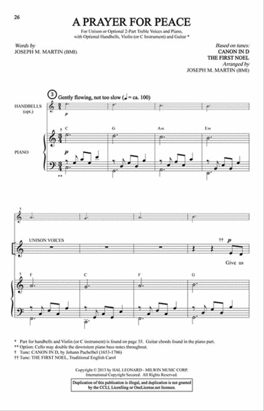 The Light Before Christmas Unison Choir scores gallery preview page 4