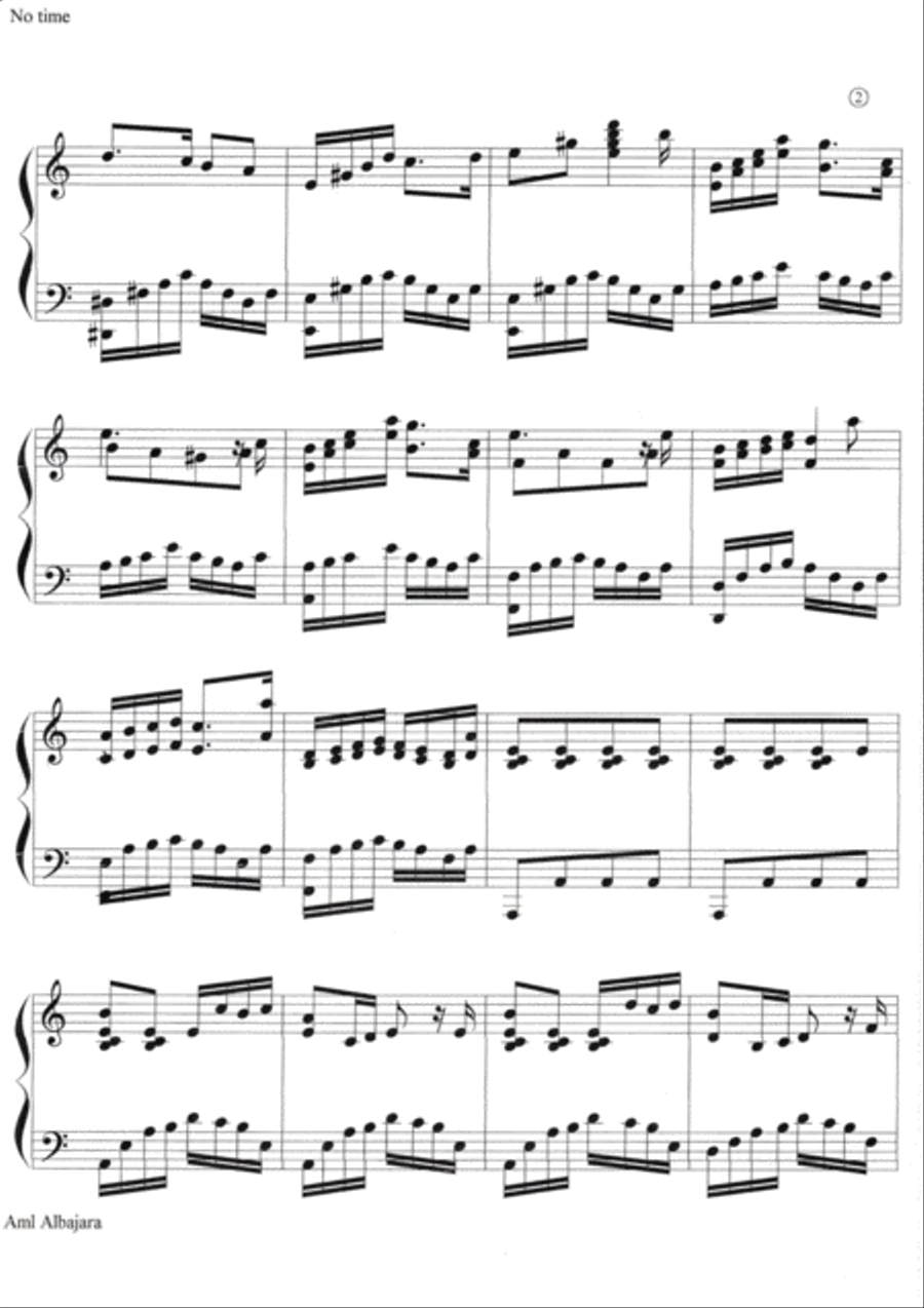 No time, no music, no life... Piano Solo scores gallery preview page 3