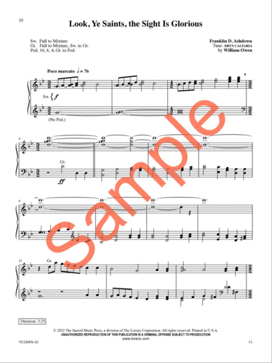 Ascension Alleluias Organ Solo scores gallery preview page 10