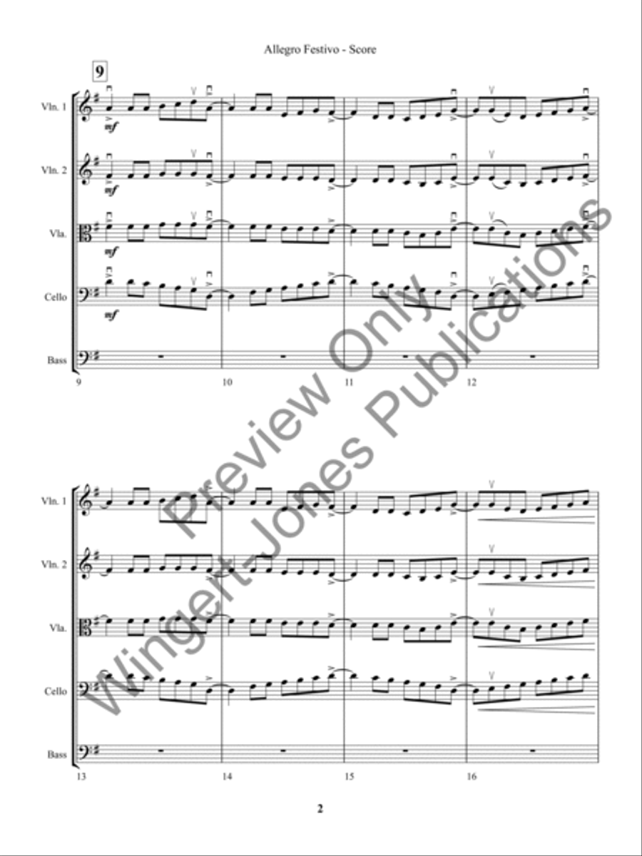 Avalon Rising String Orchestra scores gallery preview page 5