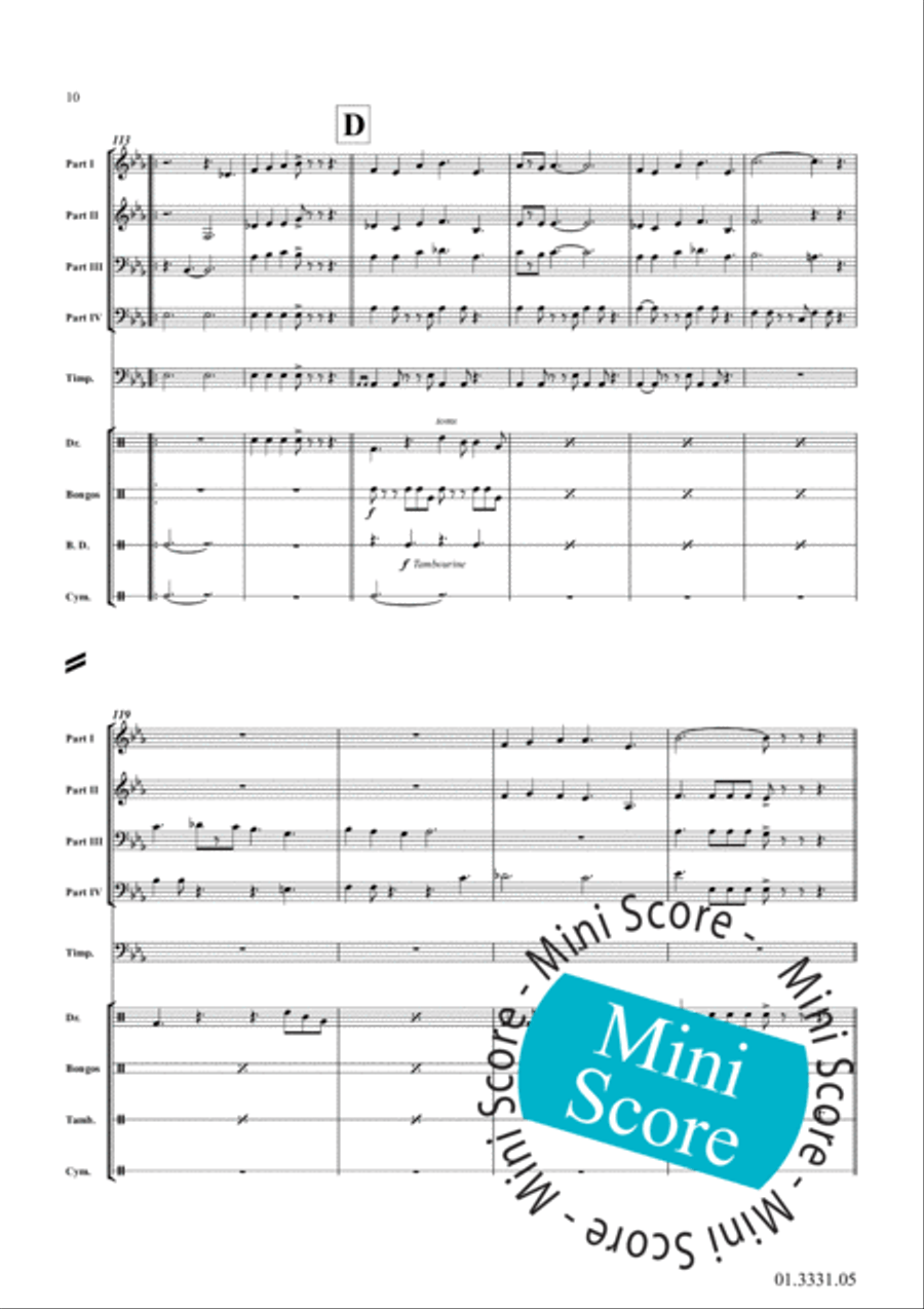 Thinkin' Big Thinkin' Big Concert Band scores gallery preview page 14