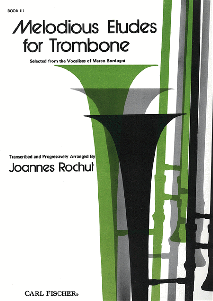Melodious Etudes For Trombone - Book III Trombone scores gallery preview page 1
