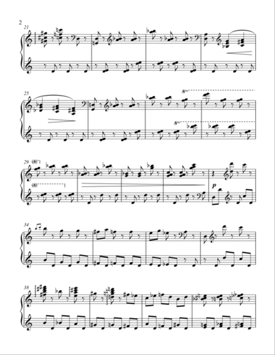 Snowstorm Piano Solo scores gallery preview page 2