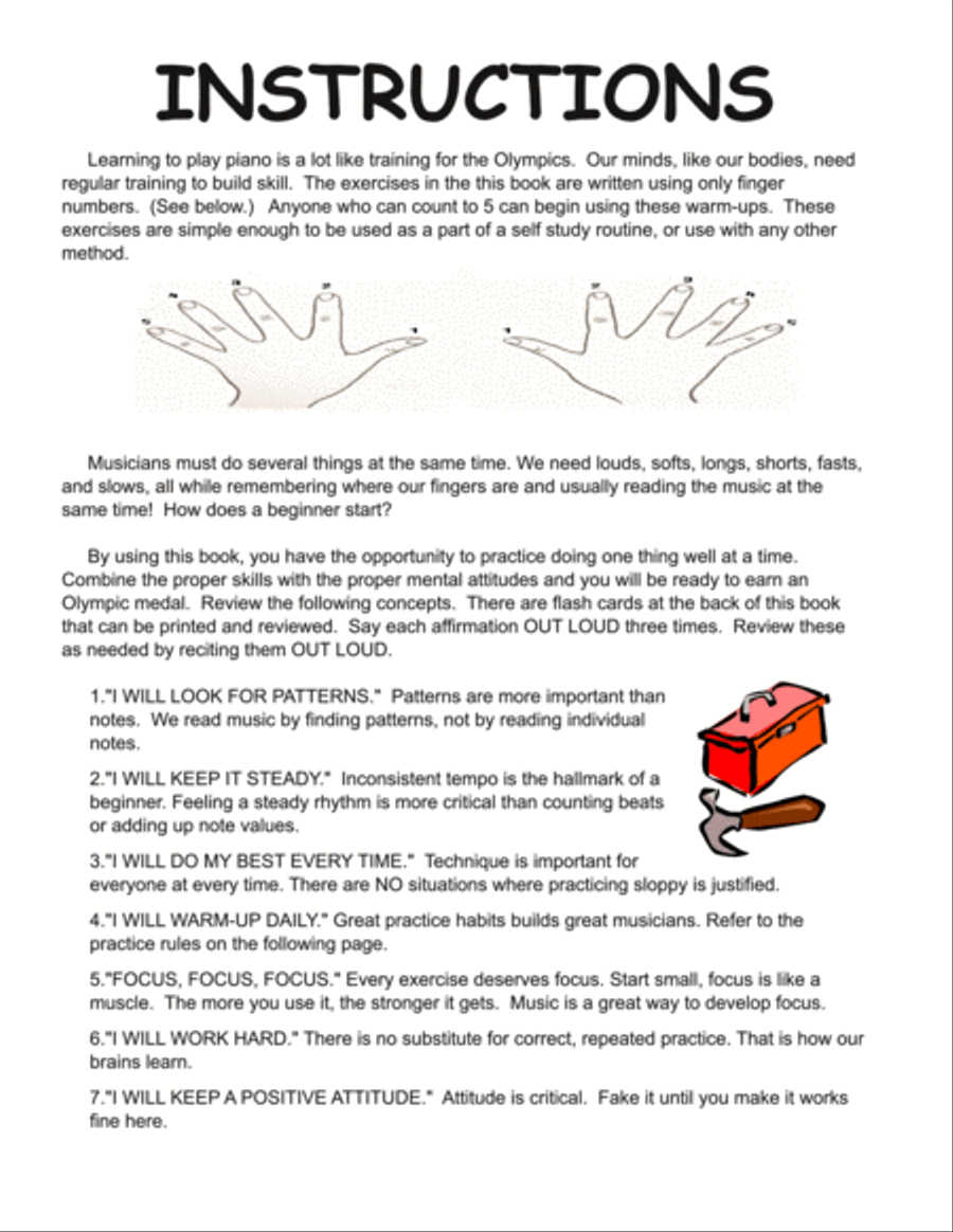 Gold 1 - Finger Olympiad (Piano) Piano Method scores gallery preview page 4