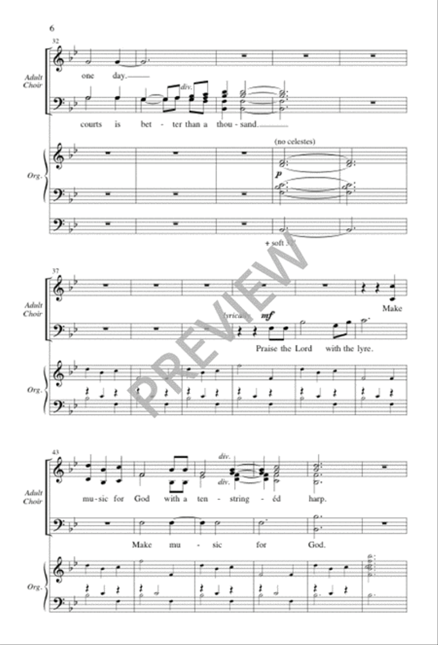 I Was Glad I Was Glad 4-Part scores gallery preview page 6