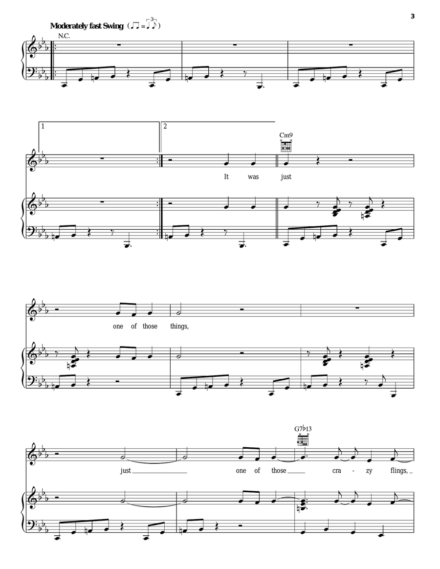 Just One Of Those Things Piano, Vocal, Guitar scores gallery preview page 3