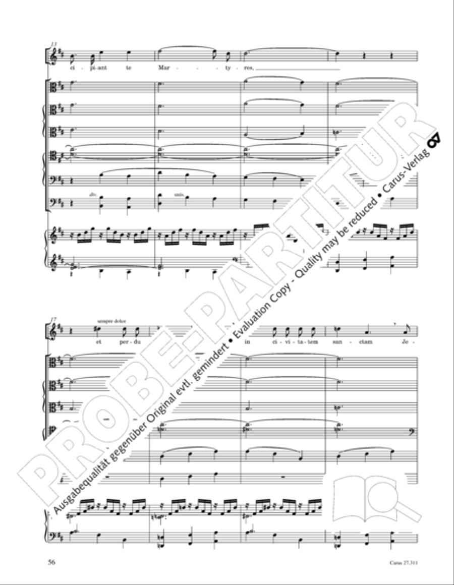 Requiem - church version (Requiem. Fassung mit kleinem Orchester) 4-Part scores gallery preview page 72