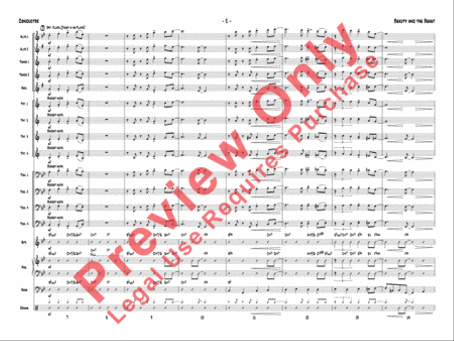 Beauty and the Beast Beauty and the Beast Jazz Ensemble scores gallery preview page 5