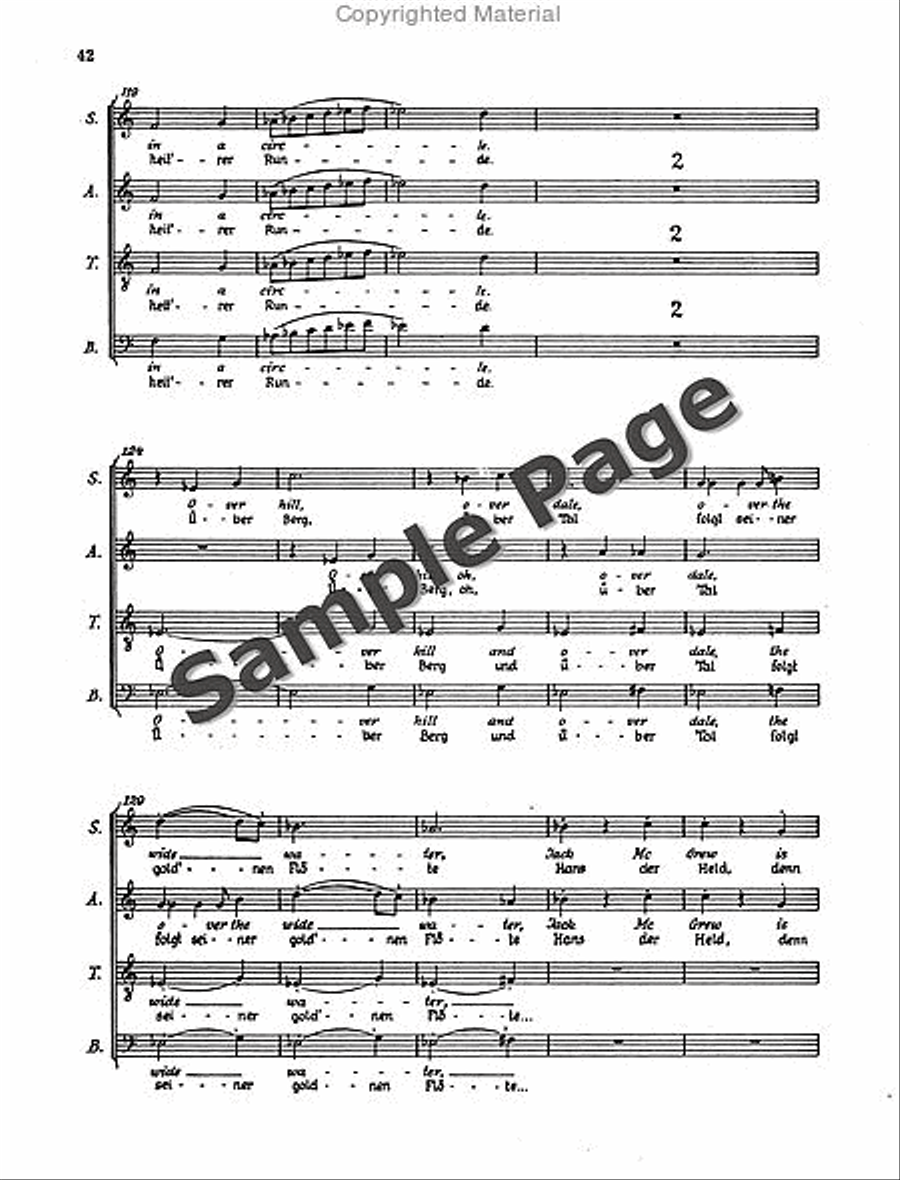 Henze Moralities(1967) Chor.score 4-Part scores gallery preview page 45