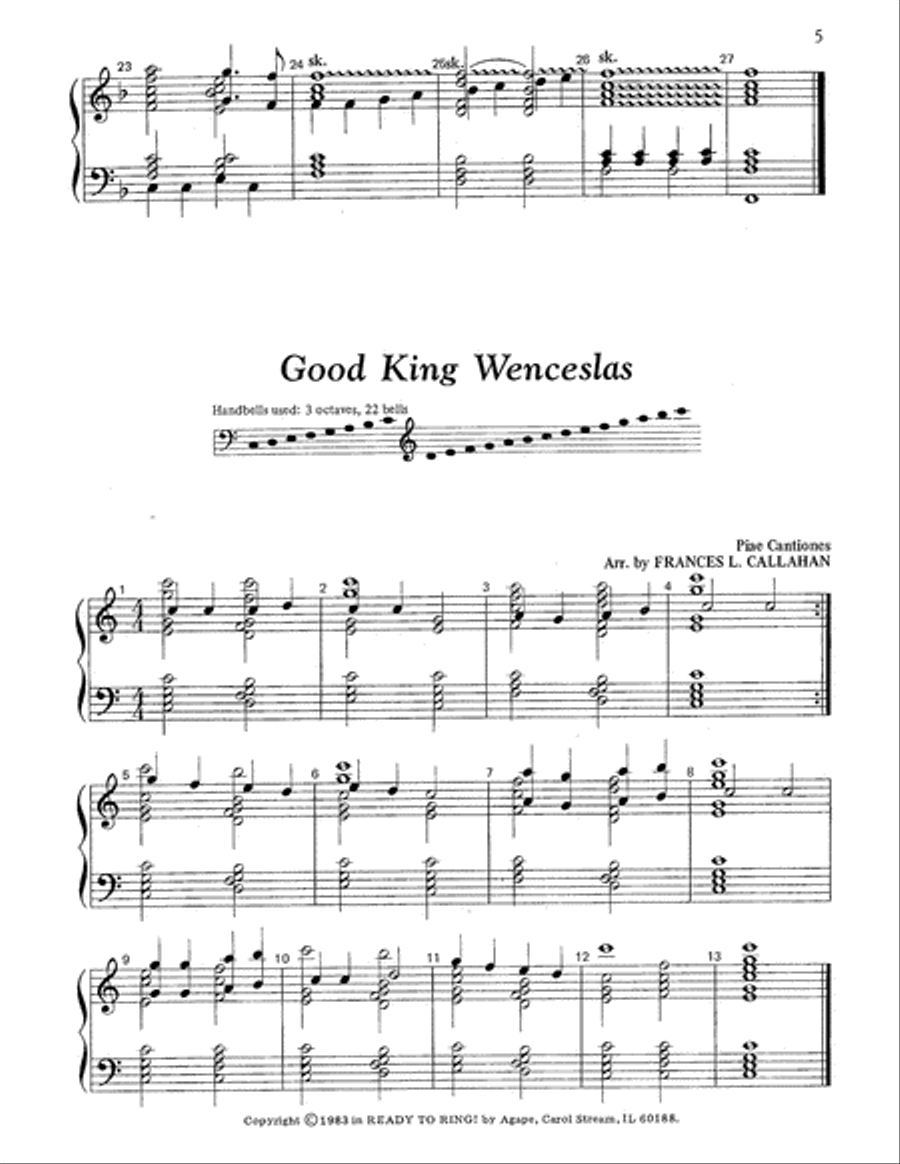 Ready to Ring for Christmas 5-Octaves scores gallery preview page 7