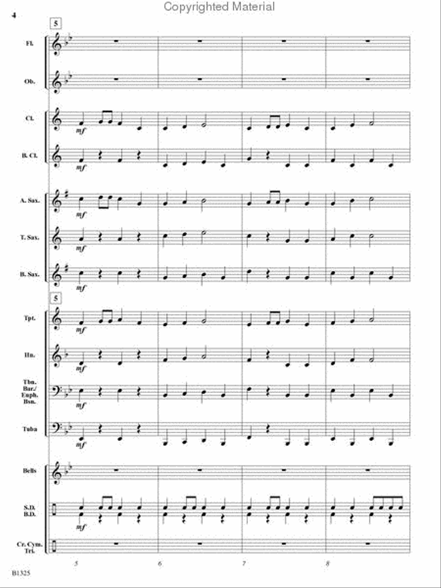 Synergy March Concert Band scores gallery preview page 3