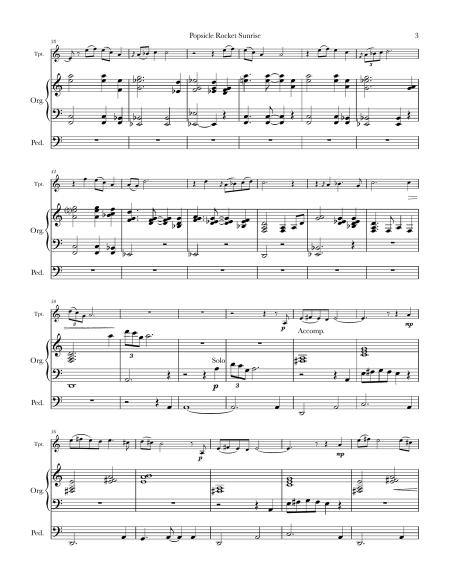Summer Suite for trumpet & organ Trumpet Duet scores gallery preview page 5
