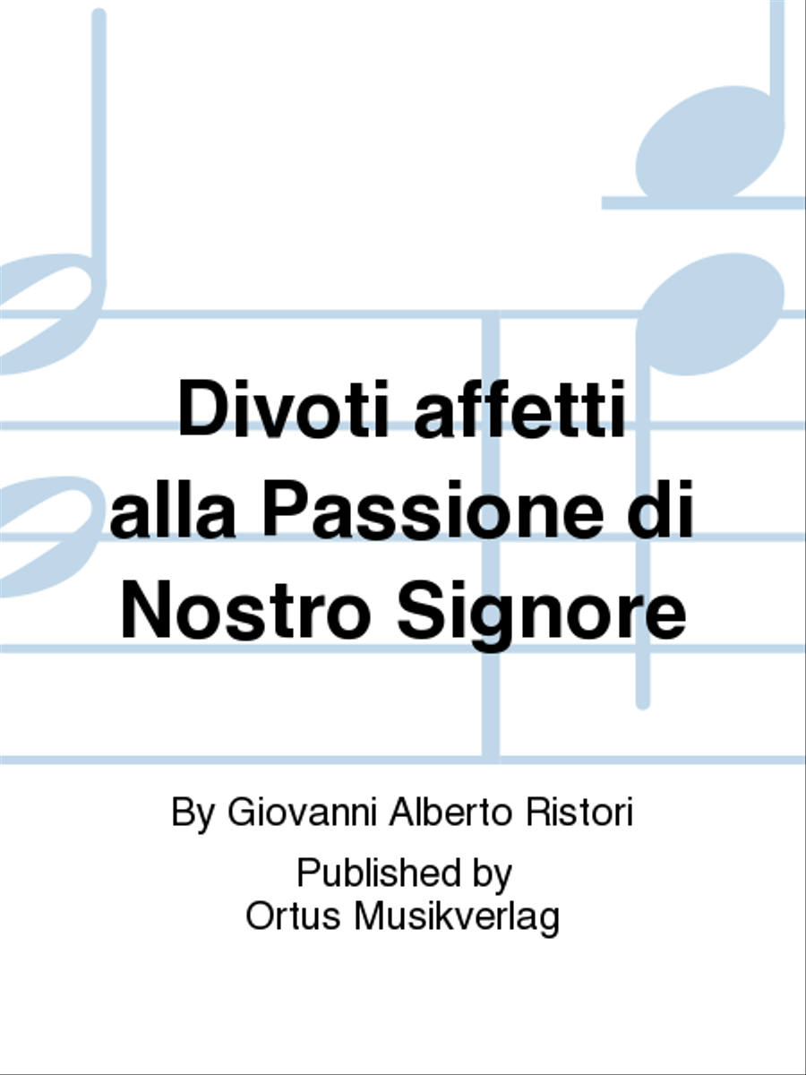 Divoti affetti alla Passione di Nostro Signore Voice scores gallery preview page 1
