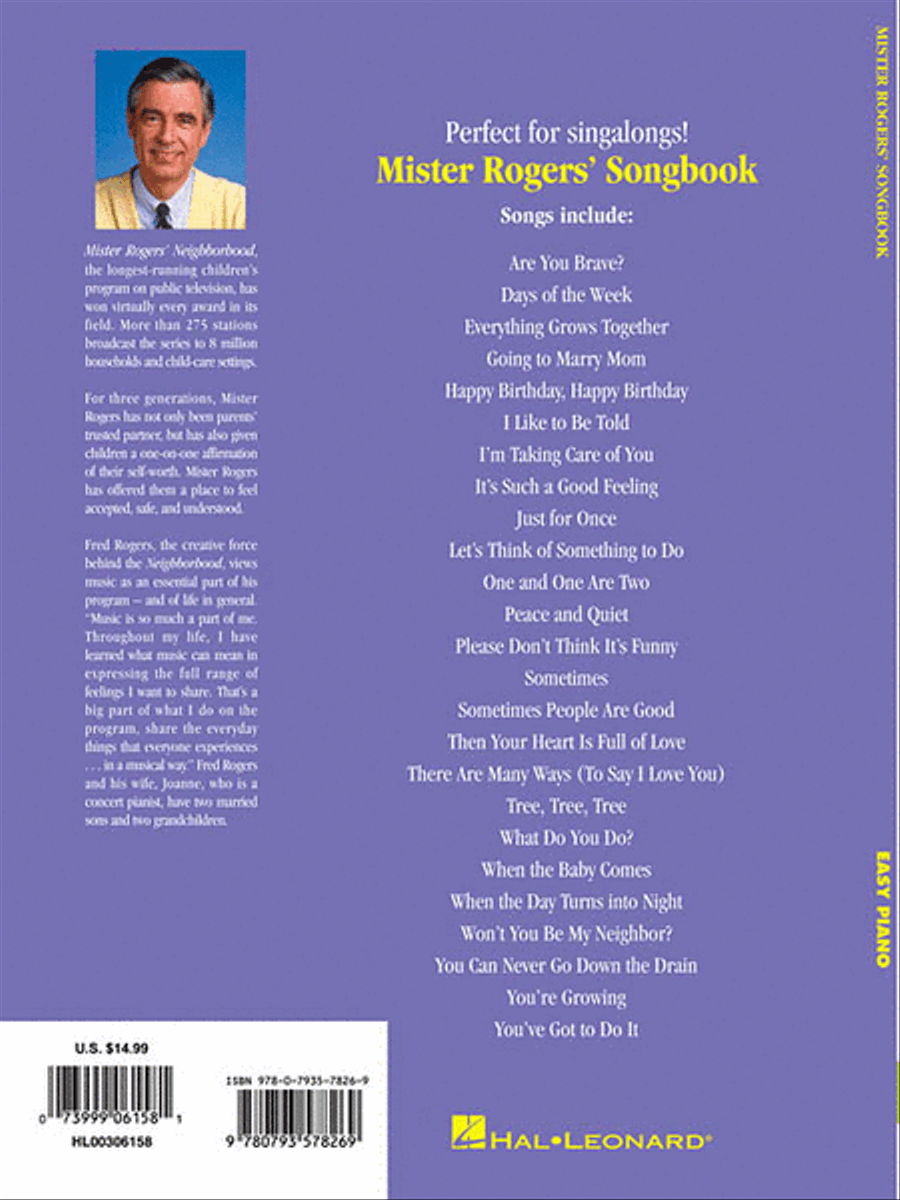 Mister Rogers' Songbook Easy Piano scores gallery preview page 5