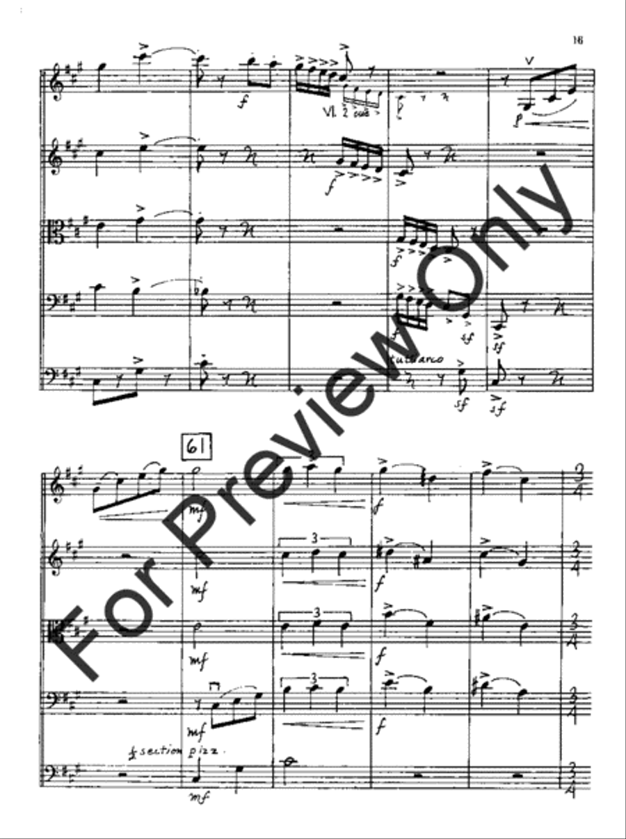 Suite for String Orchestra (Score) String Orchestra scores gallery preview page 20