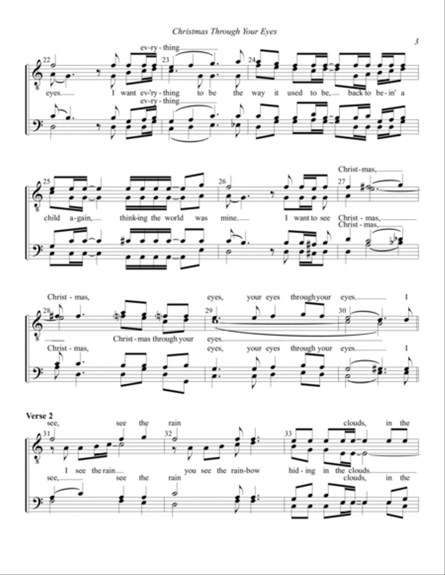 Christmas Through Your Eyes TTBB scores gallery preview page 3