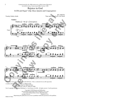 Rejoice in God (Choral Score) image number null