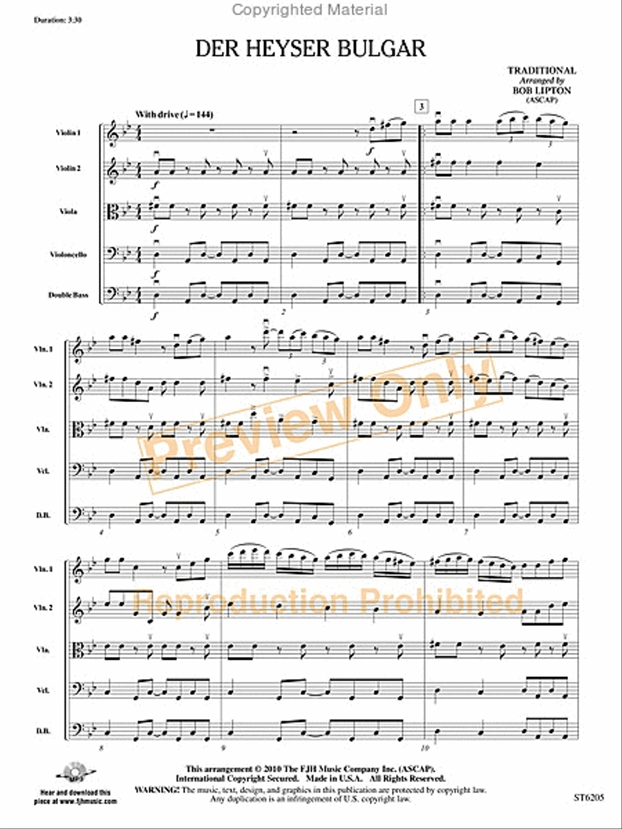 Der Heyser Bulgar String Orchestra scores gallery preview page 2